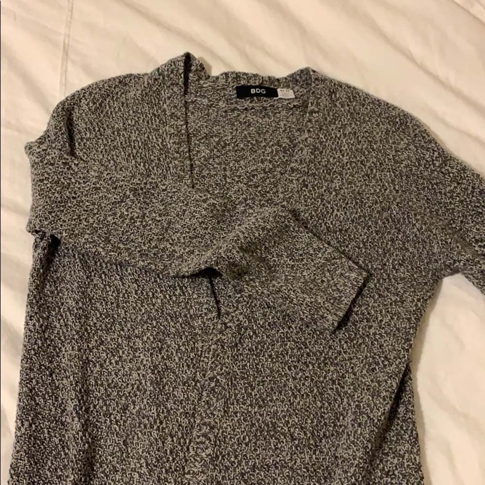 BDG Heather Knitted Lightweight Cardigan w Pockets